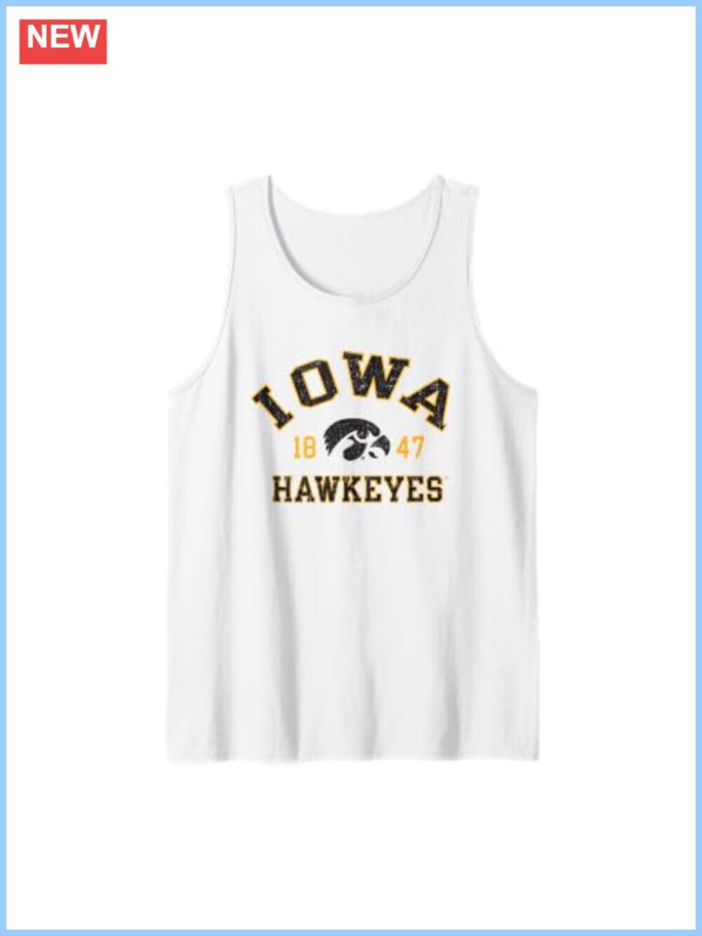 Officially Licensed Iowa Hawkeyes Vintage Logo Tank Top